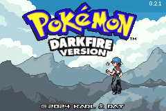 Pokemon - DarkFire (Hack) — Title screen